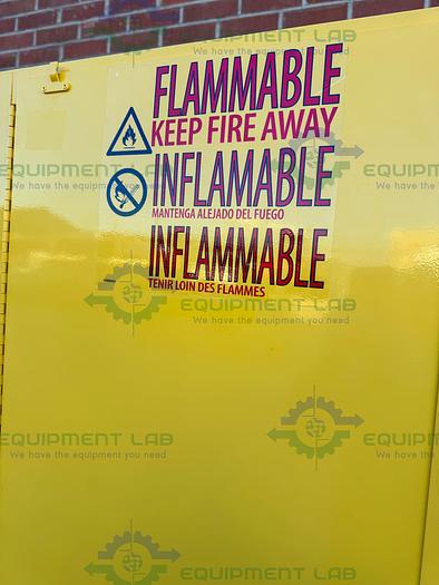 Used VWR 45 Gallon Flammable Liquid Storage Cabinet w/ Soft Close Doors, Key