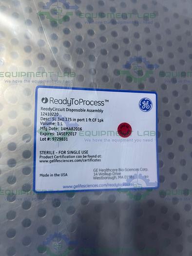 GE Healthcare  12410220 Ready Circuit 5L Disposable Assembly 3x0.375 Port 1Ft CF