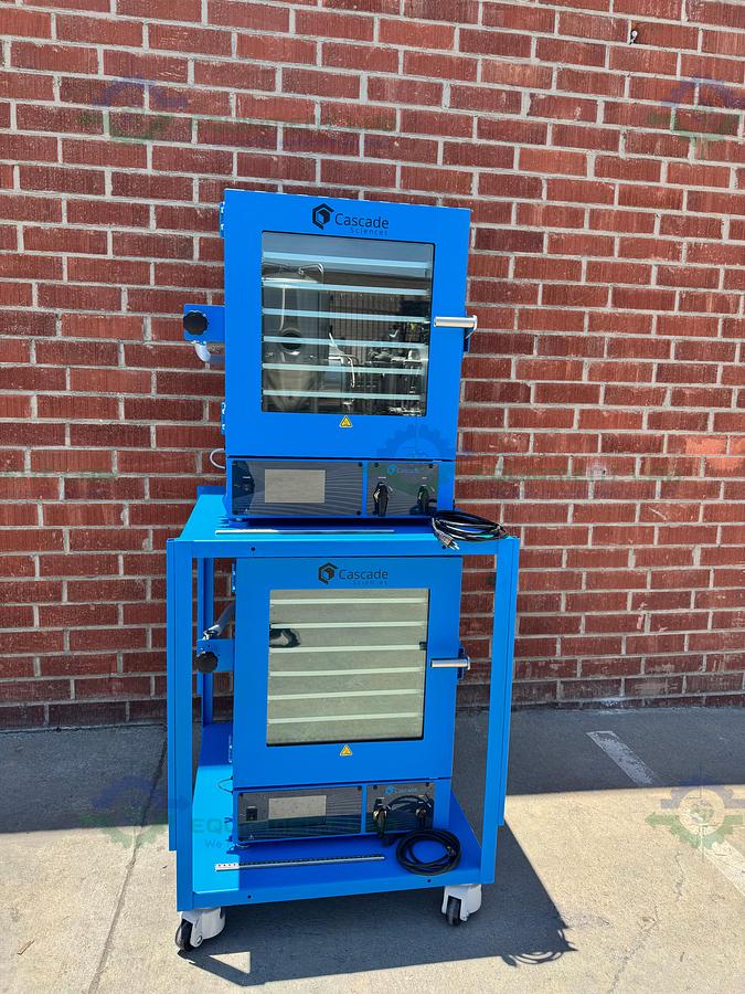 Used Cascade CVO-5 Double Up Vacuum Oven 14.4C to 150C, 4.5 Cu. Ft w/ Shelves