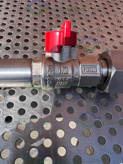 Chemglass Stainless Steel Ball Valve Male to Female 1/2"