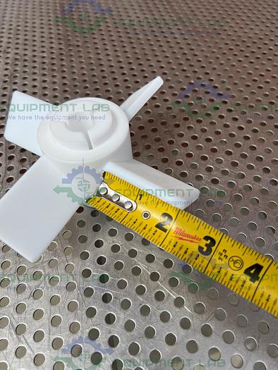 Chemglass  CG-2095-03 PTFE Agitator Four Blade 6" Fits 19mm Shaft 45° Impeller