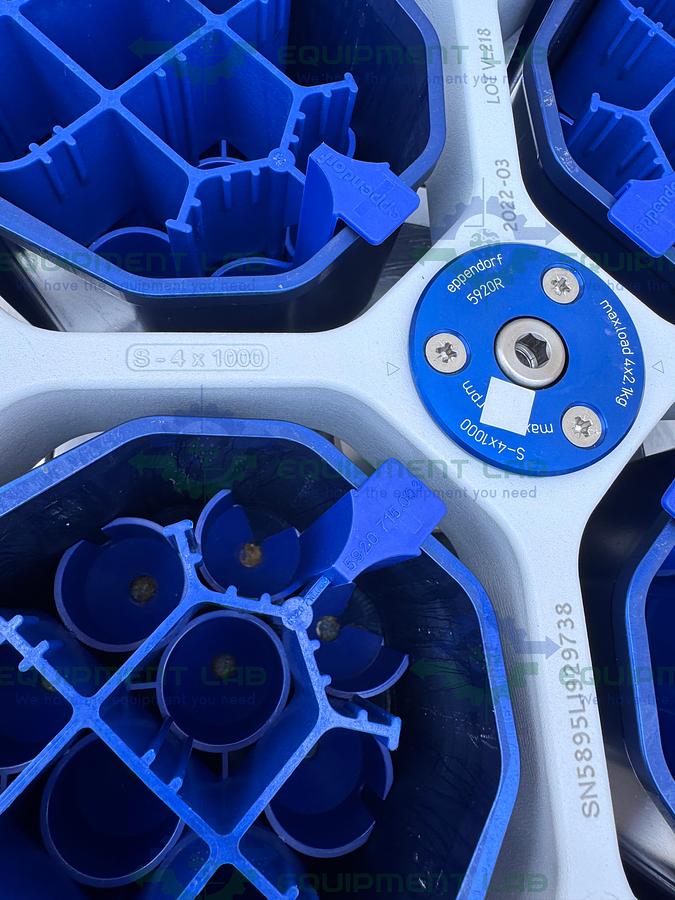 Used Eppendorf 5920 R Refrigerated Centrifuge w/ S-4X Universal Rotor 4500 RPM