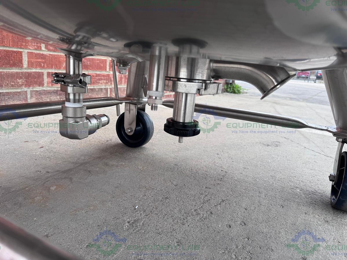 Used Feldmeier 400 Liter Stainless Steel Jacketed Reactor 100 PSI/FV w/ 3 HP Motor