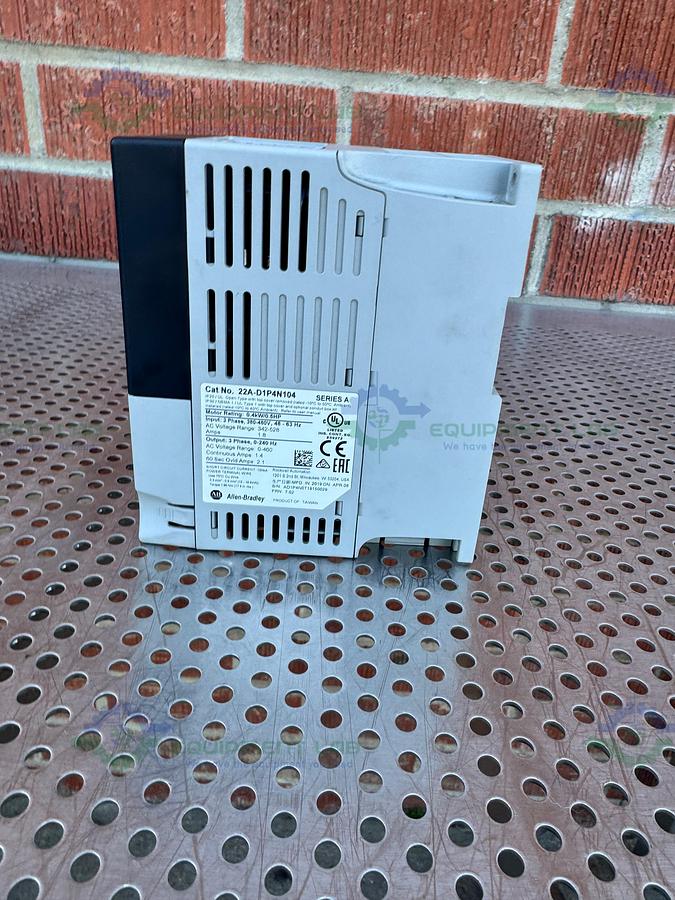 Used Allen Bradley Powerflex 4 22A-D1P4N104  Series A AC Drive 0.5 HP
