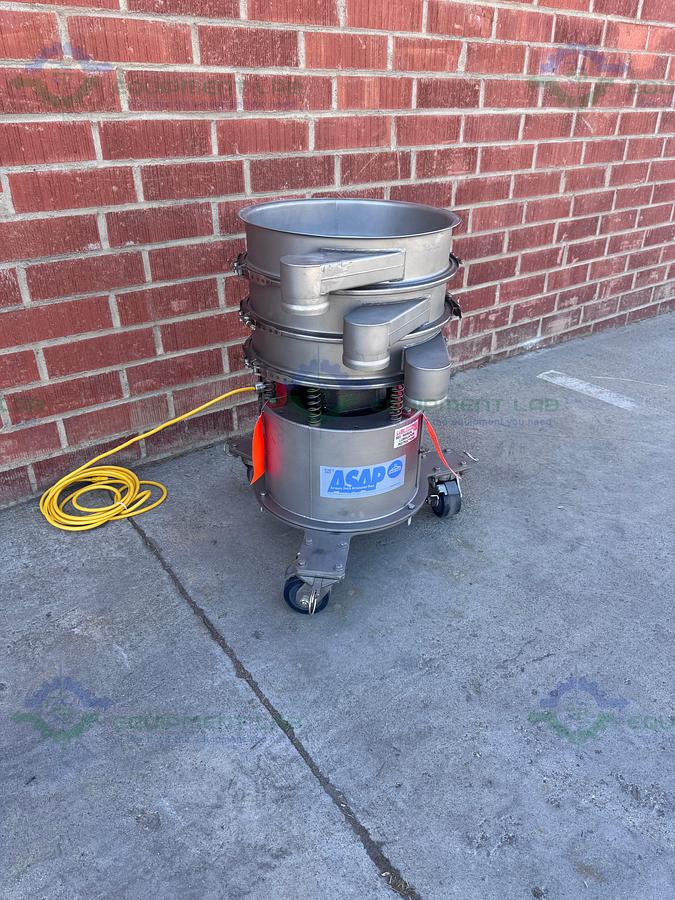 Used Sweco LS18S333 Stainless Steel 18" Vibratory Energy Separator w/ 325, 200 Micron