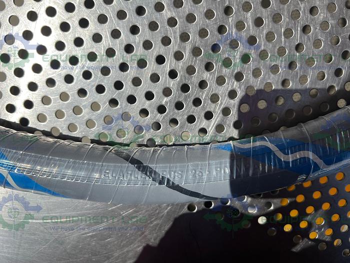 Used Alfa Laval PCS25 ELAFLEX Universal Hose Polypal Clean 60" w/ 1" Sanitary Fitting