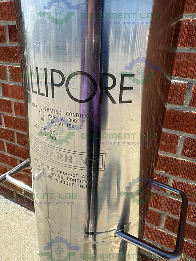 Used Millipore Stainless Steel Cartridge Filter Housing 8" Diameter x 31" Height