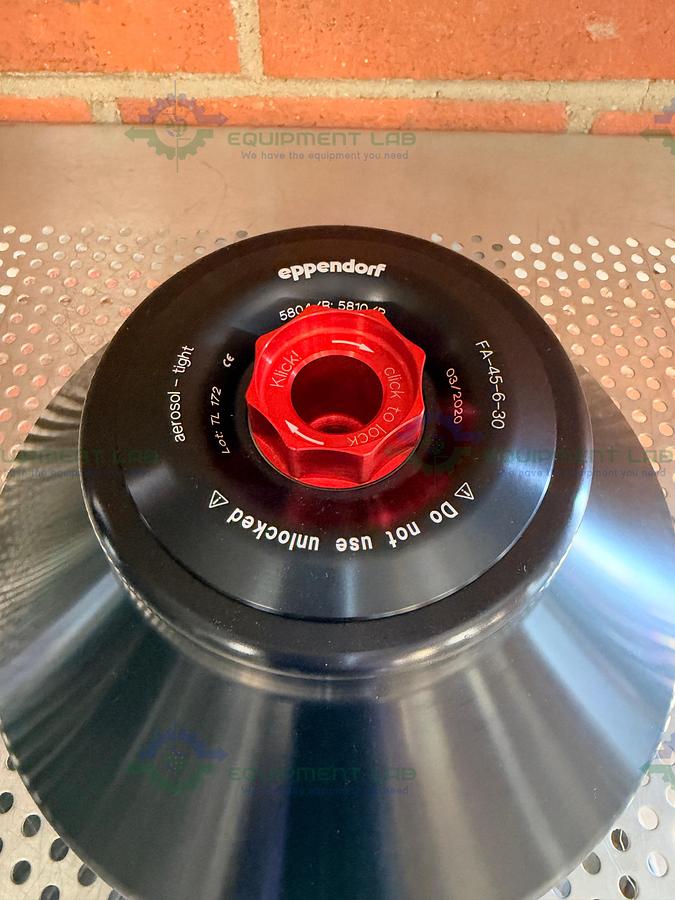 Used Eppendorf FA-45-6-30 Fixed Angle Rotor for 5804/R, 5810/R Centrifuge