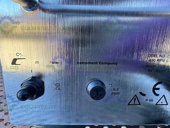 Used Cole Parmer 77420 00 Peristaltic Pump w/ Masterflex I/P 77601-10 Easy Load Head