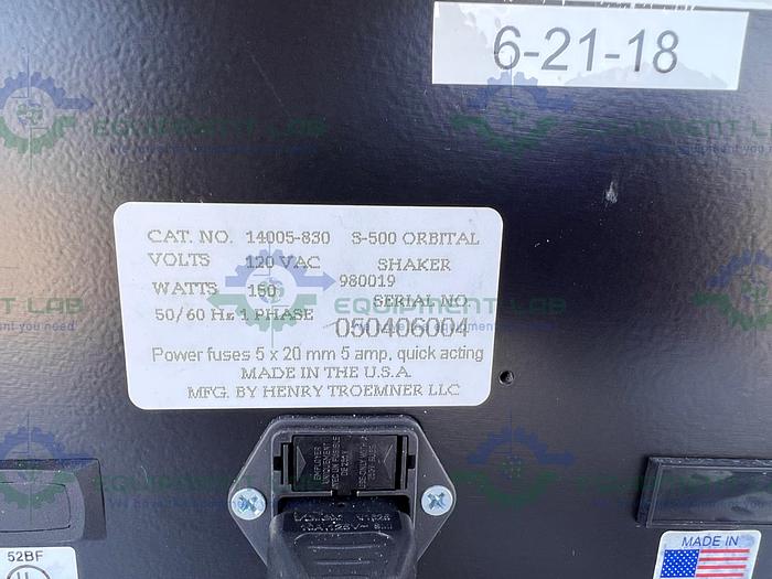 Used VWR OS-500 Orbital Shaker w/ 0.75" Orbit