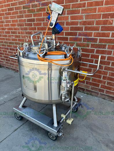 Used Northland 200 Liter Stainless Steel Jacketed Reactor FV/ 45 PSI w/ 0.40 HP Mixer