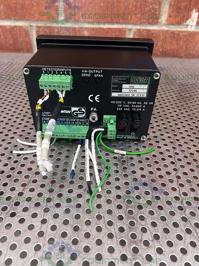 Used Optek 316 Dual Channel Absorption Meter 115/230V