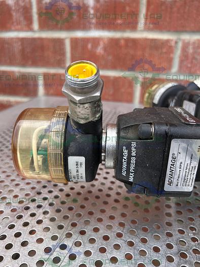 Used 5 ITT Advantage  5 Way Stainless Steel Diaphragm Valves w/ Valve Positioner