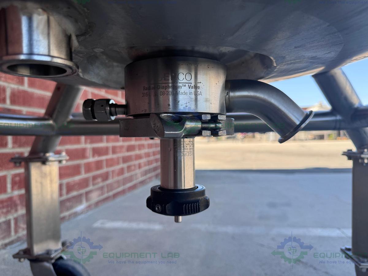 Used Precision Stainless 600 Liter Stainless Steel Jacketed Reactor 50 PSI