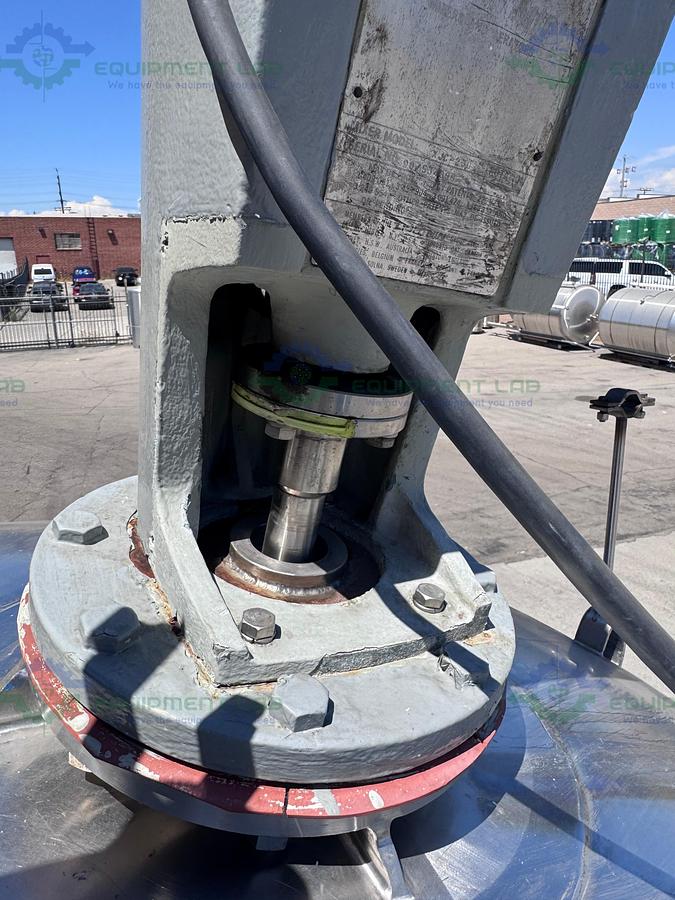 Used Paul Mueller 4500 Liter SS Jacketed Reactor w/ Agitator 25 PSI FV &138 PSI