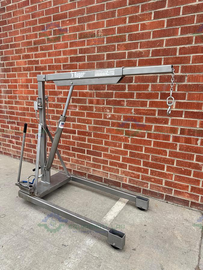 Used Ruger HP1000 SS Portable Floor Crane 1000 LBS Capacity Overall Width 31.5"