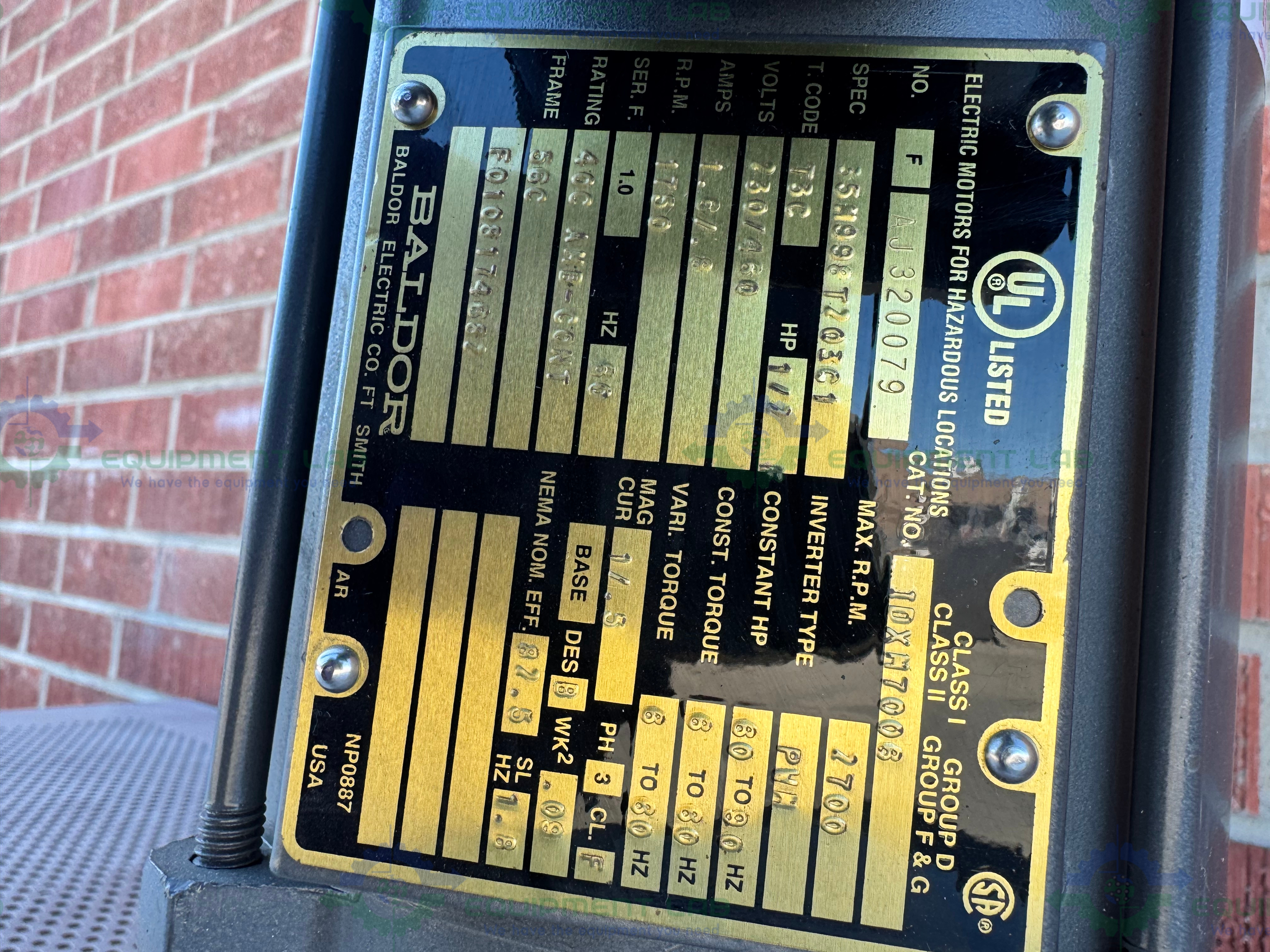 Used American Fan Company AF-8 Blower Max 2700  RPM w/ 1/2" HP Motor