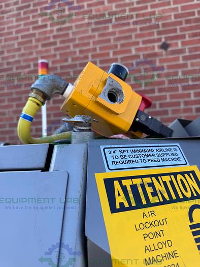 Used Alloy Brands AERGO 8 Rotary Blister Vacuum Sealer Machine  45 CFM, 20 CPM