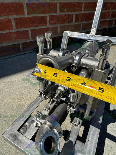 Used Wilden  HT 68004 Stainless Steel Double Diaphragm Pump w/ Cart