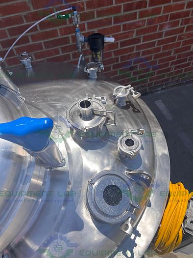 Used ITT  1000 Liter Stainless Steel Jacketed Reactor 60 PSI w/ Bottom Mag Mixer