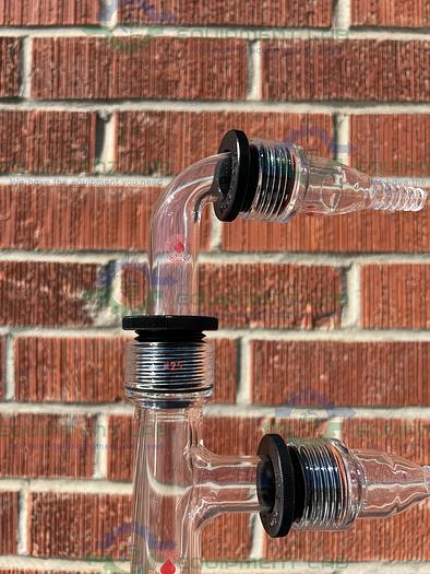 Used Ace Glass  3000 mL Vacuum Trap w/ #25 Threaded, 2 Tubing Adapters