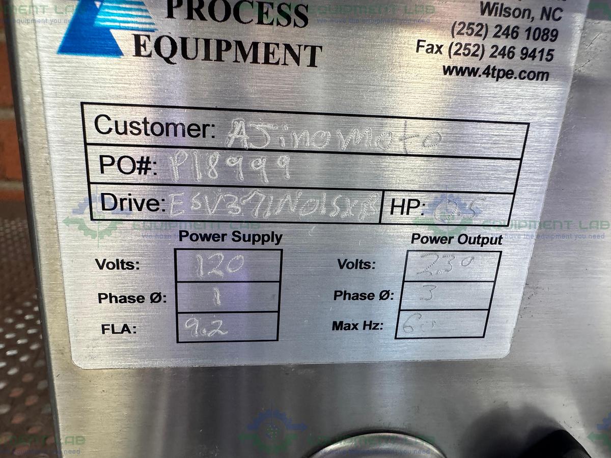 Used Triangle Process Quattroflow Q1200SU Quaternary Diaphragm Pump w/ 1/2 HP Motor