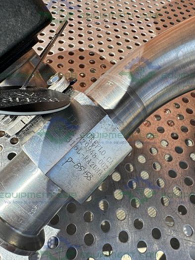 Used 4 ITT Pure-Flo Stainless Steel Diaphragm Valves w/ 1.5" to 1/2" Sanitary Fitting