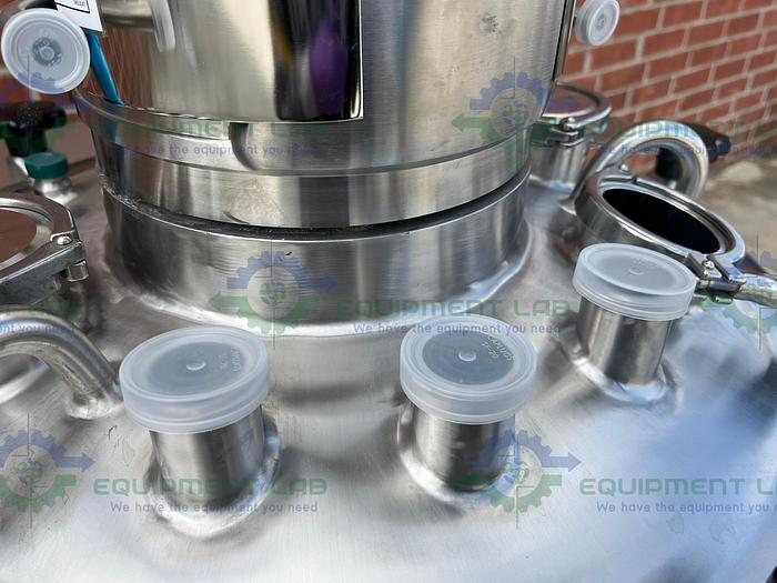 Used Paul Mueller  47-59 Liter Stainless Steel Jacketed Mixing Tank w/Scrape Agitation