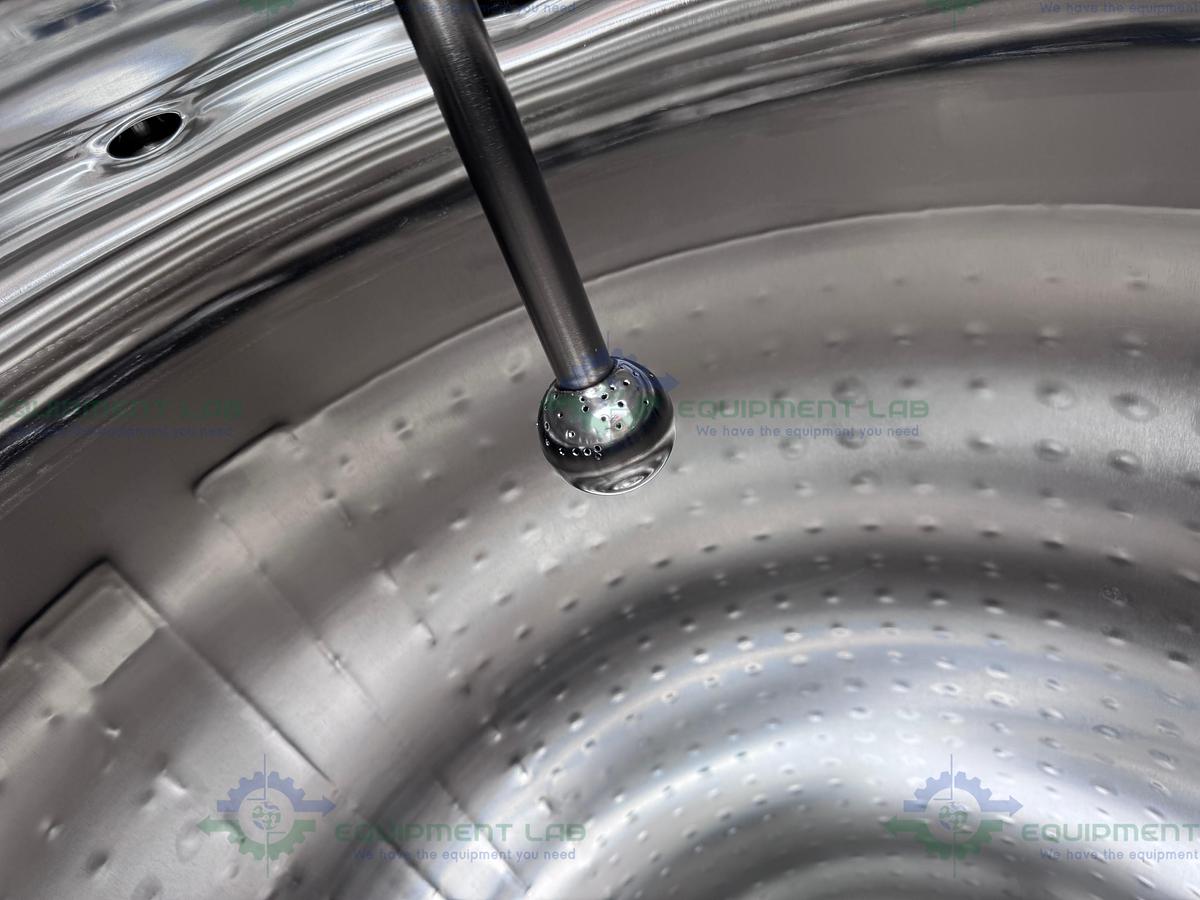 Used Feldmeier 1000 Liter SS Jacketed Reactor 50 FV PSI w/ VFD, 0.5 HP Bottom Mixer