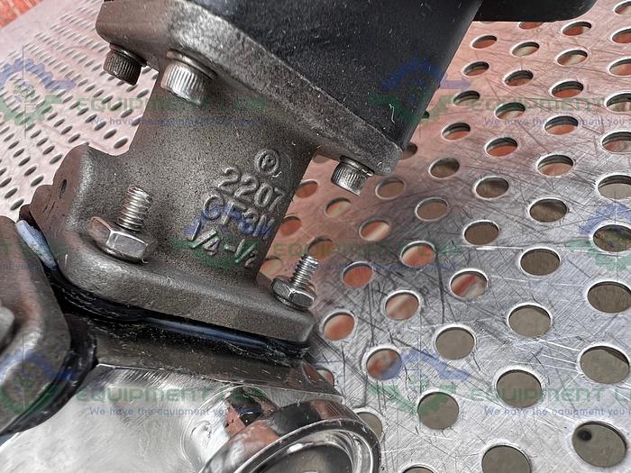 Used 3 ITT Advantage 4 Way Stainless Steel Diaphragm Valves w/ Valve Positioner