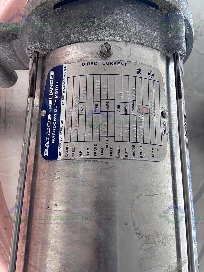 Used Feldmeier 1000 Liter SS Jacketed Reactor 50 FV PSI w/ VFD, 0.5 HP Bottom Mixer