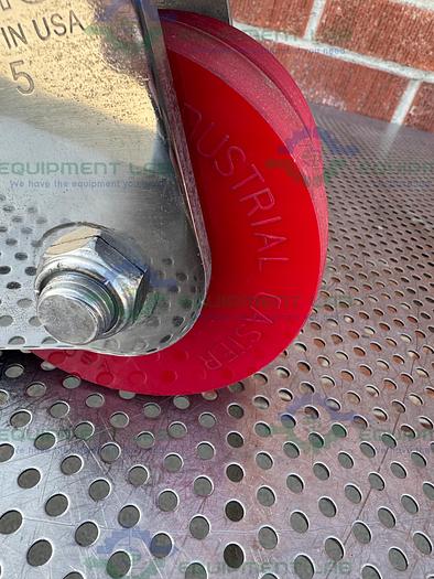 Used Albion Dual Tech 5" Industrial Caster w/ Threaded Fitting, 6" x 4.5" Platform