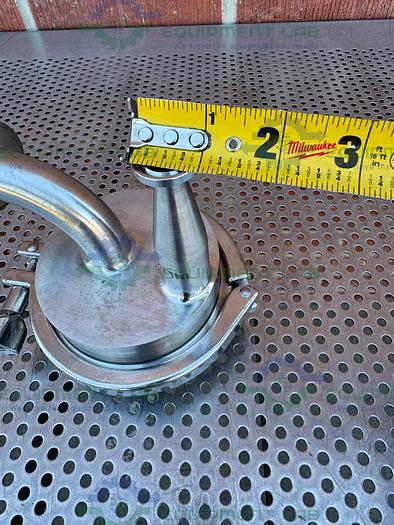 Used Millipore Stainless Steel Filter Housing 4.5" w/ Millipore CES4142 CIP Dome