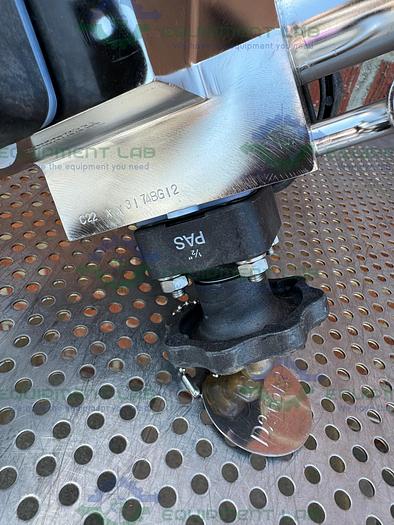 Used 4 ITT Pure Flo Stainless Steel Diaphragm Valve w/ 1/2" - 1 1/2 Sanitary Fittings