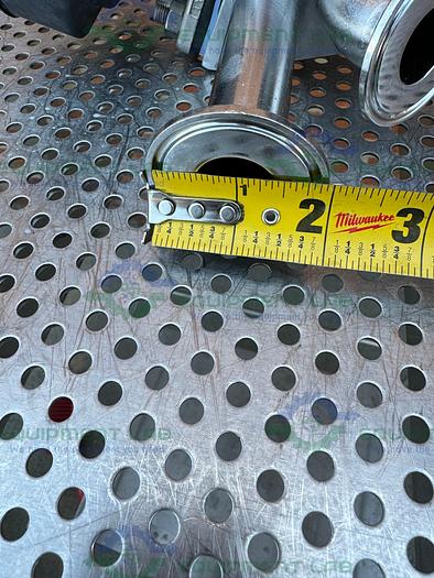 Used 2 ITT Pure Flo Advantage 3 - Way Diaphragm Valve w/ 1" Sanitary Fitting