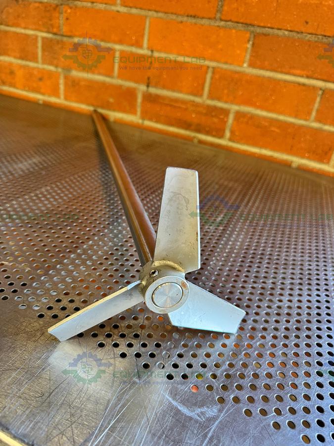 Used Unknown Stainless Steel Impeller Shaft / Mixing Rod 39" Height x 1"