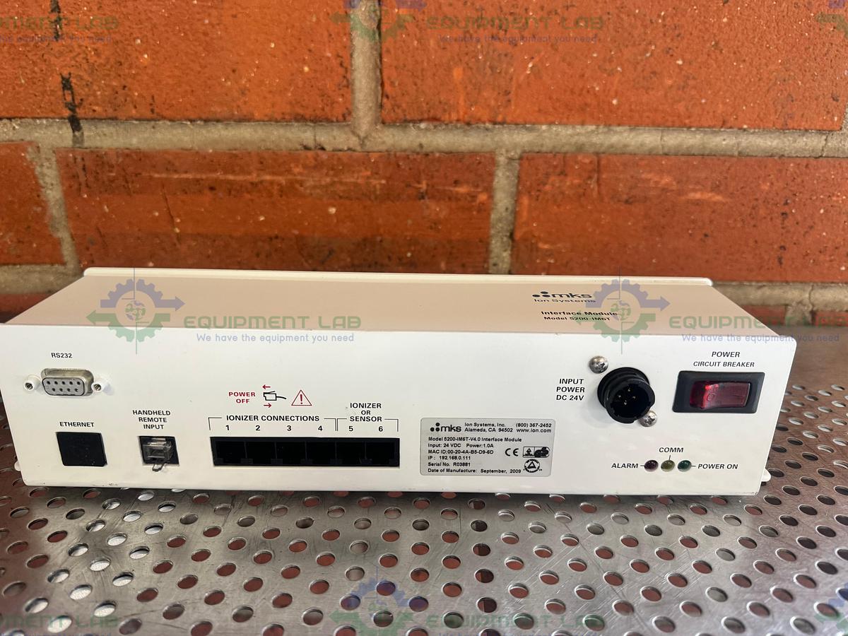 Used MKS 5225 AeroBar Static Elimination Ionizing Bar 44" w/ Interface Module