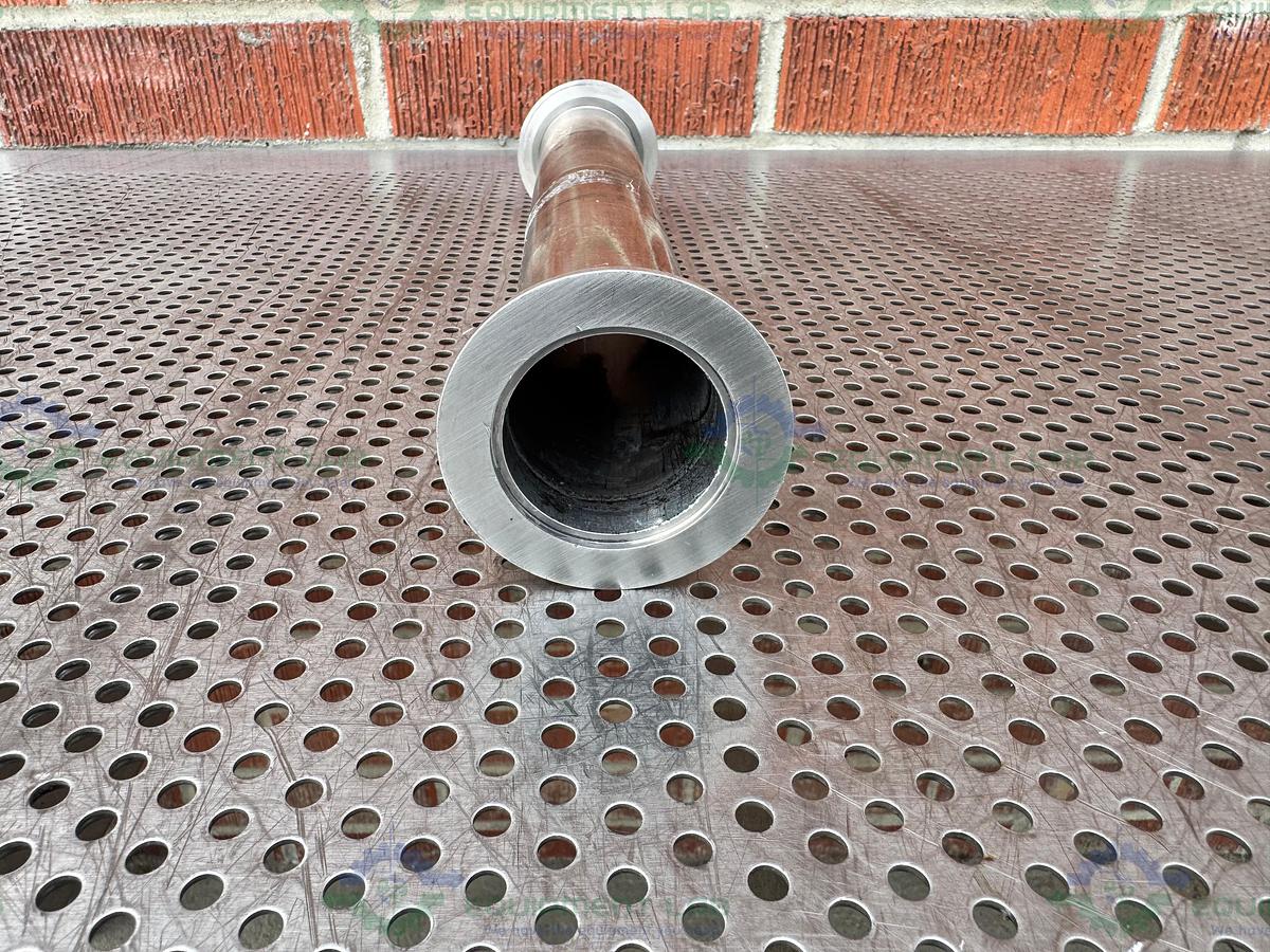 Used Stainless Steel  KF 50  Nipple Vacuum Fitting 13" Length