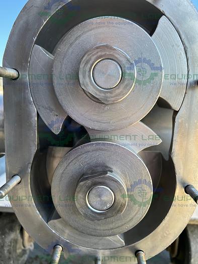 Used Waukesha Cherry Burrell  130 Rotary Lobe Pump w/ Stainless 7.5 HP Motor