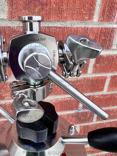 Used Cytiva / GE / Pharmacia BPG 100 / 500 Chromatography Column 4L w/ 2- 4-way Valve