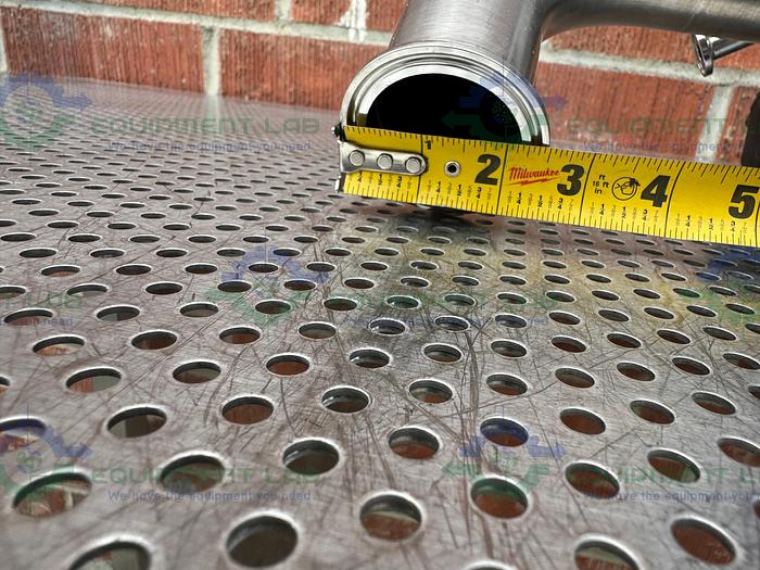 Used 5 ITT Pure-Flo Stainless Steel Diaphragm Valves w/ 2" to 1/2" Sanitary Fitting