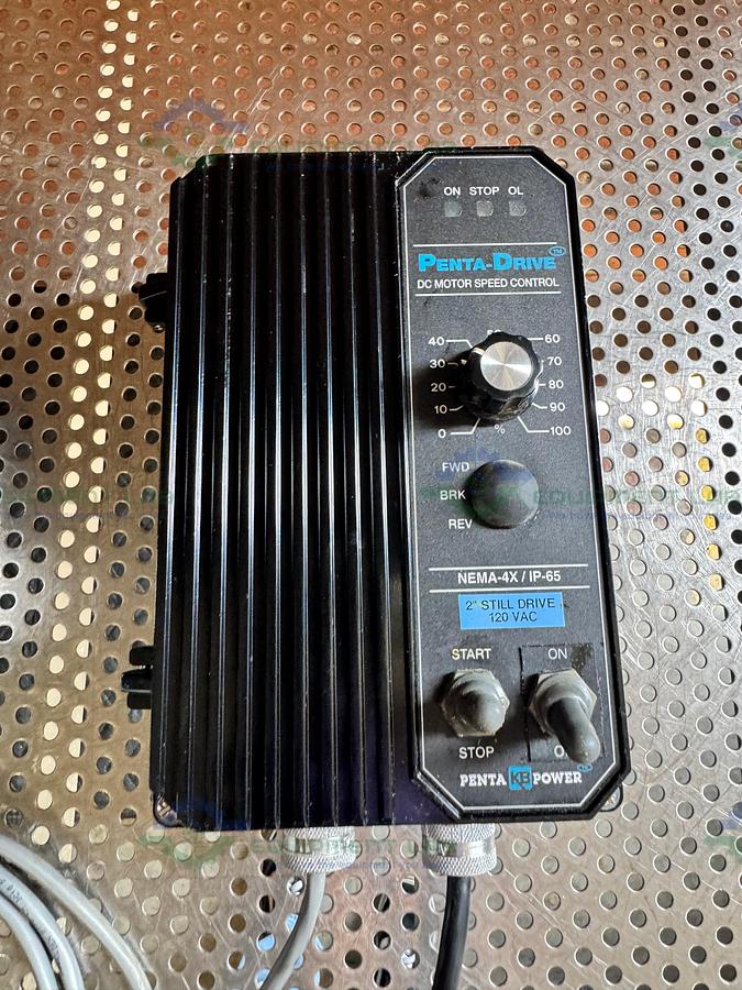 Used Bodine 33A3BEPM Gear Motor 1/12 HP w/KB Electronics KBPC-240D Controller