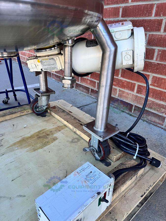 Used Northland 450 L  Jacketed Reactor FV/ 50 PSI  w/ Dual Mixer 3/4 HP, 1/3 HP, VFD