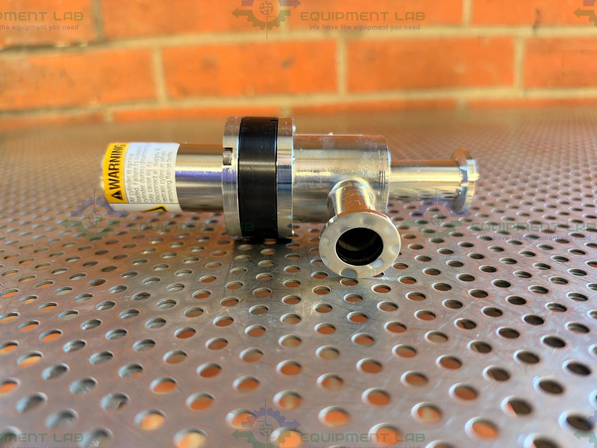 Used Nor-Cal Products ESVP-0752-NW8 Right Angle Valve w/ KF 16/10 Vacuum Fitting