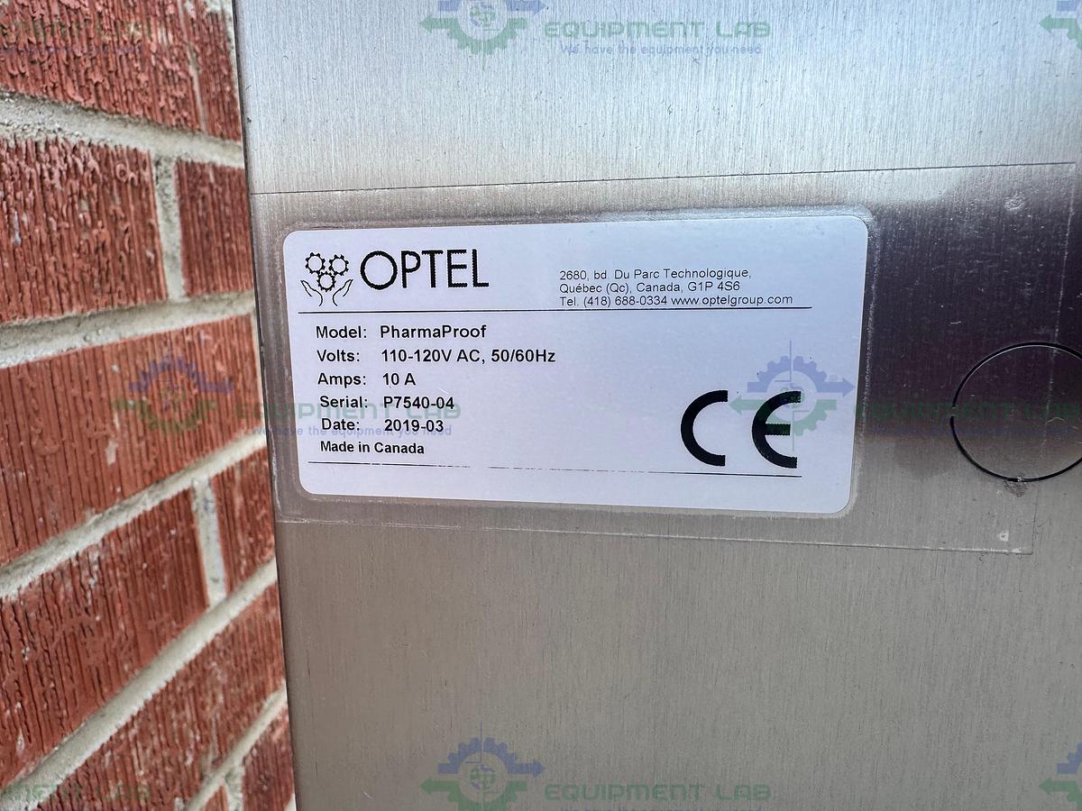 Used Optel Vision Pharma Proof 18x12x36 Stainless Steel Enclosure 120VAC