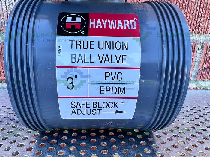 Used Hayward Controls  EVR6 D Solenoid Valve 115 V w/ Hayward 3" True Union Ball Valve
