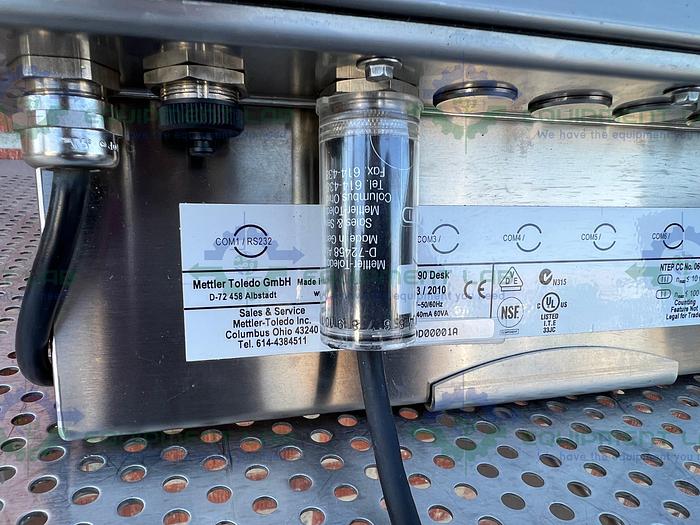 Used Mettler Toledo KCC150S Stainless Steel Bench Scale 300 Lb Capacity 23" x 31"