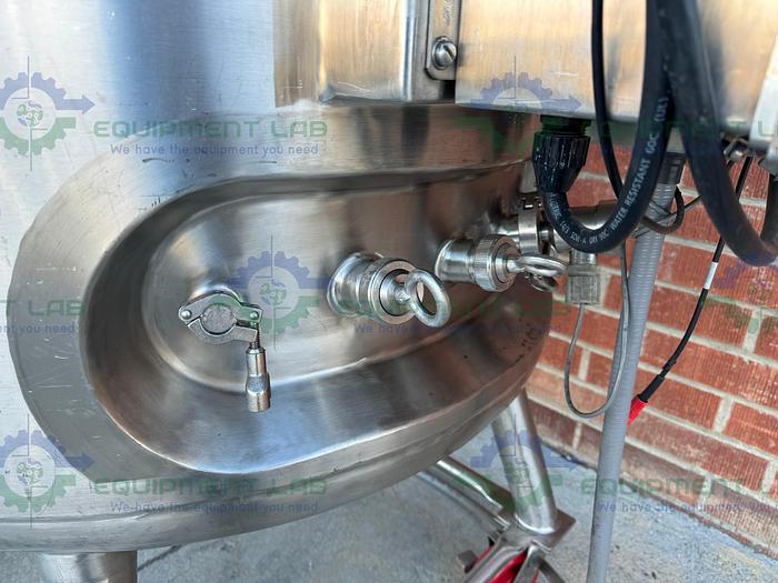 Used Precision Stainless 450 Liter Stainless Steel Jacketed Reactor 45 PSI