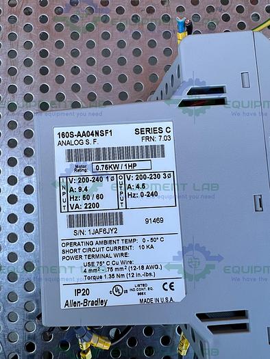Used Allen Bradley 160S-AA04NSF1 Series C Analog, 200-240V