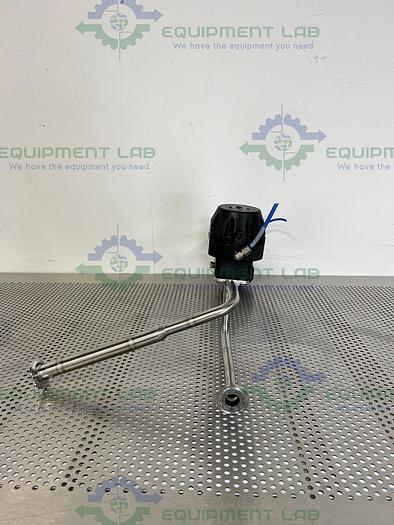 Used 2 ITT Pure-Flo A208 Diaphragm Valves 90PSI w/ 3/4" and 1" Sanitary Fittings